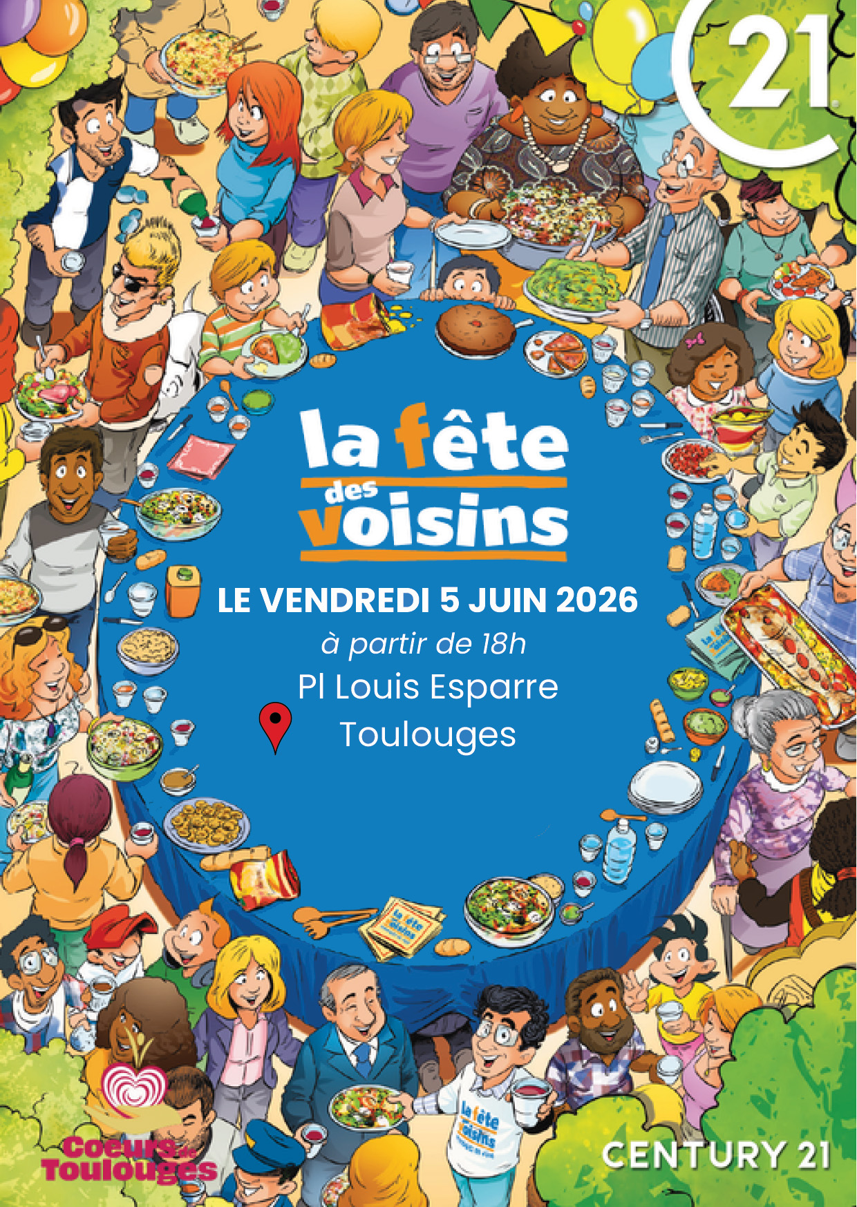 AFFICHE FETE VOISIN