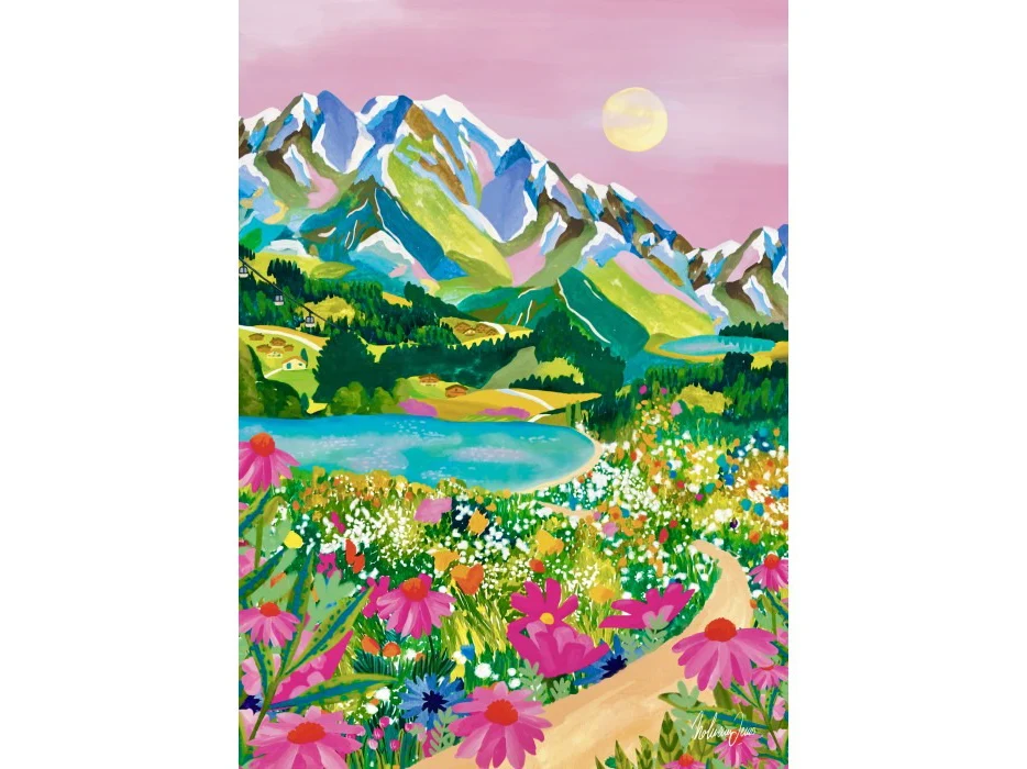lever de soleil sur les alpes puzzle 500 pieces.1016l64 1.700