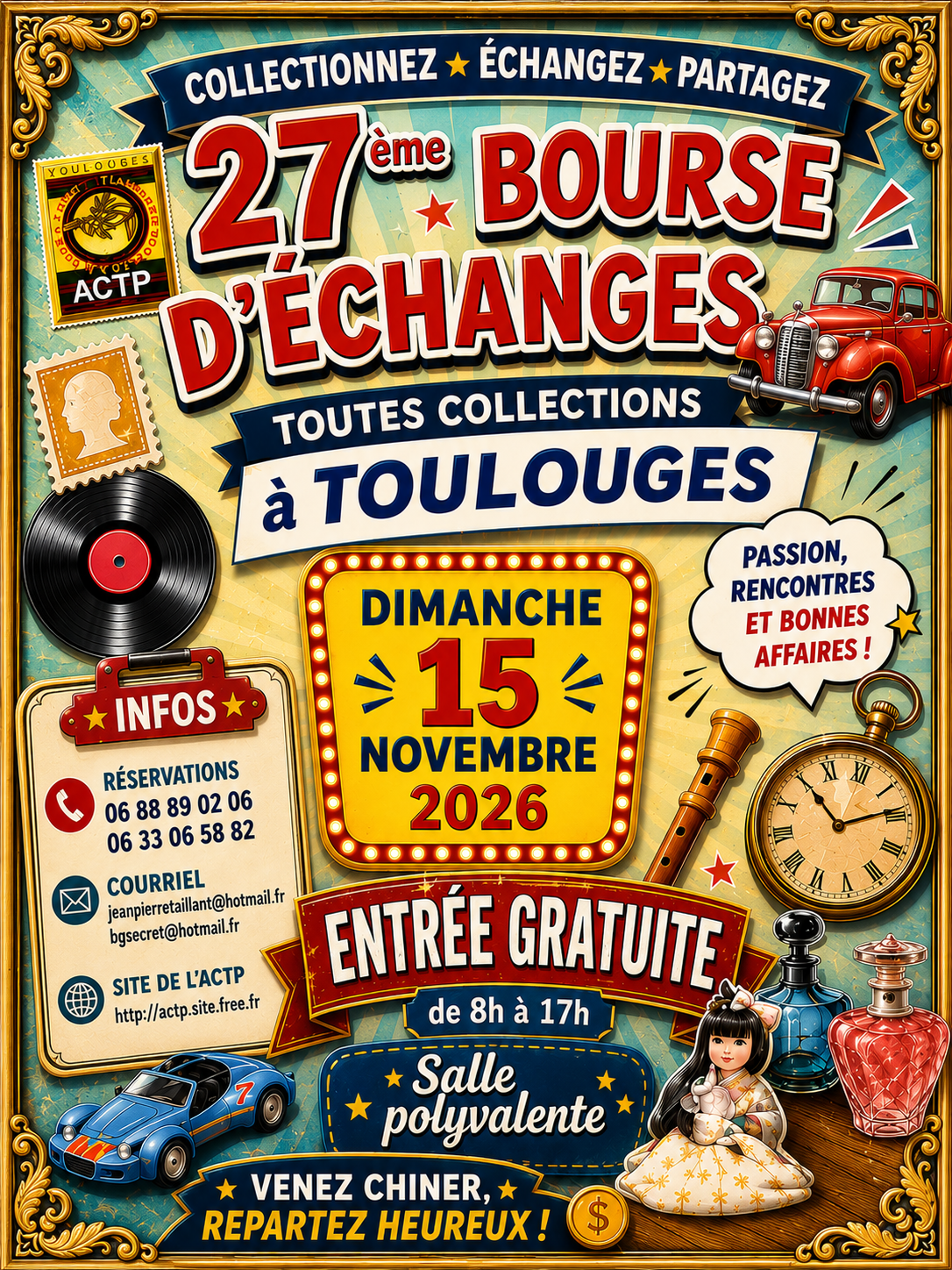 Affiche Bourse dechanges du 15 Novembre